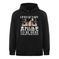 Pininerr Anime Hoody for Men Teen Boys-Classic Long Sleeve Casual Sweatshirt Black